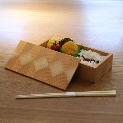東濃杉自然木のお弁当箱（L）