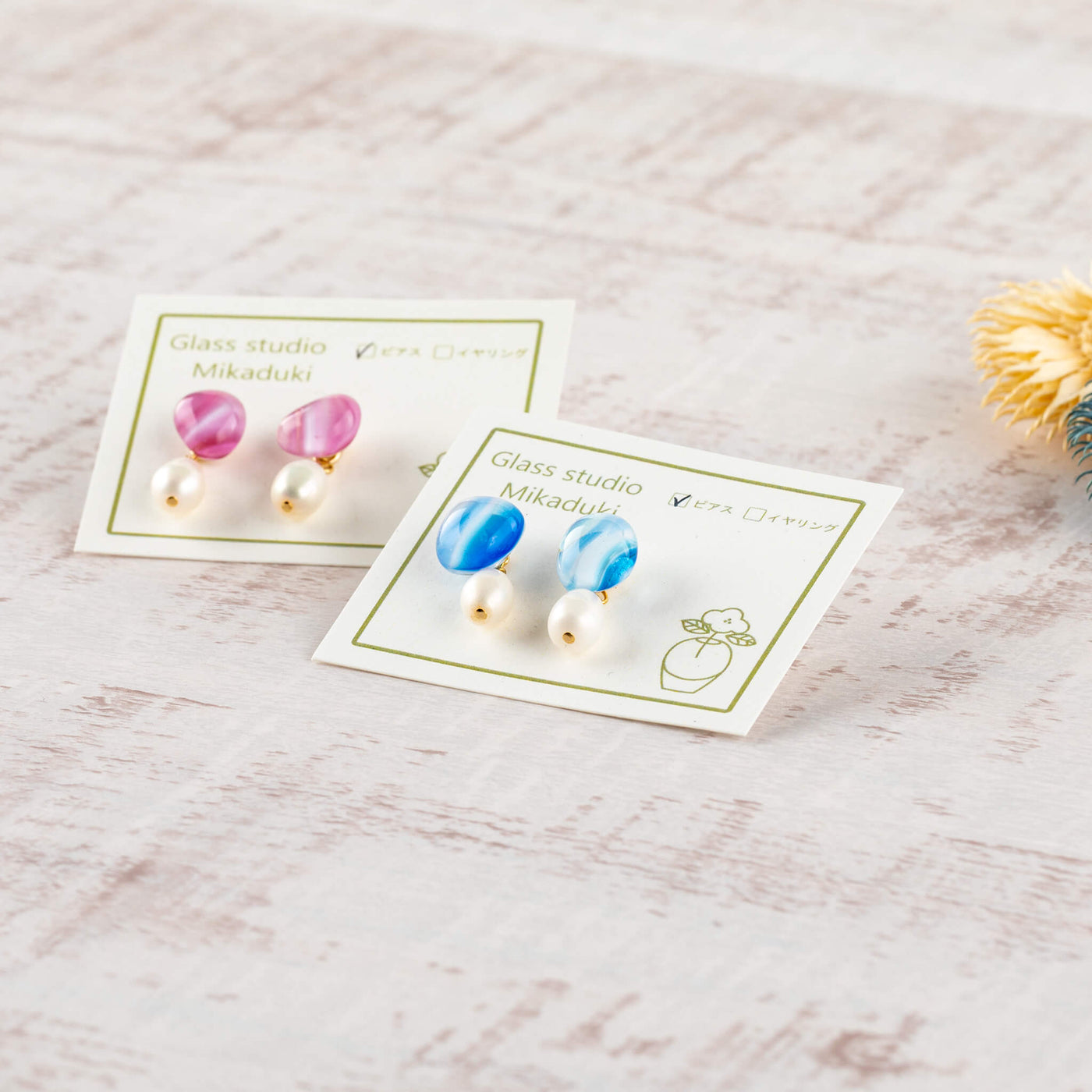 アクセサリー ピアス 《 ブルー 》
