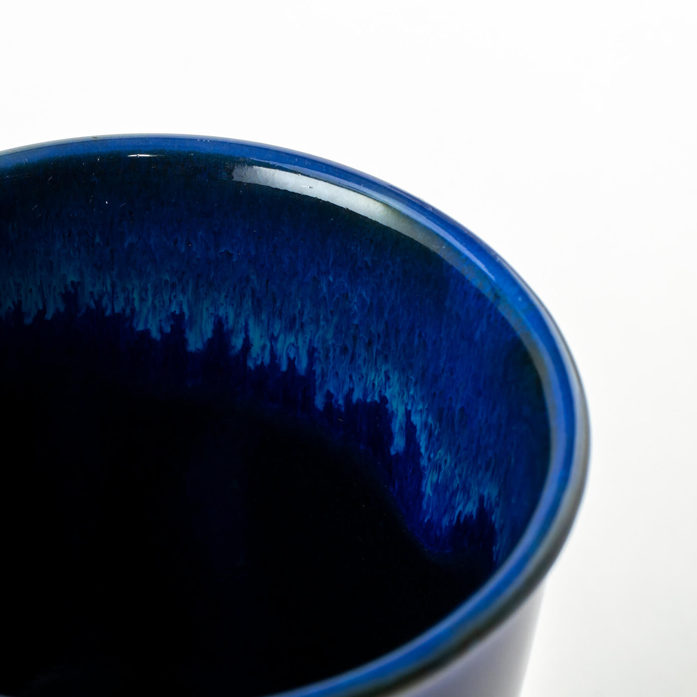 藍青（RANSEI）革ホルダー付きカップ